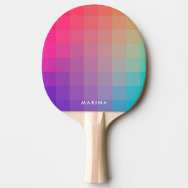 Colorful Rainbow Färg Modern Bord Tennis Pingisracket