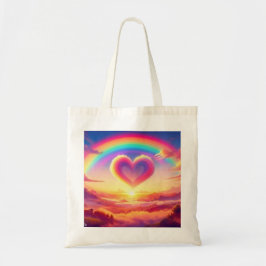 Colorful Rainbow & Heart Tygkasse