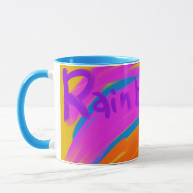 colorful　rainbow mugg (Vänster)