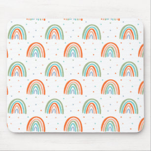 Colorful Rainbow Polka Dot Mönster Musmatta