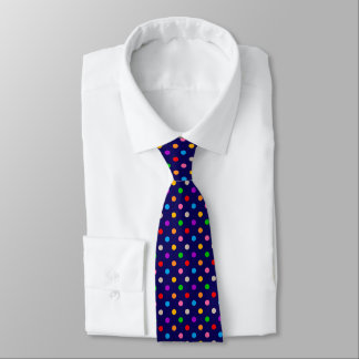 Colorful Rainbow Polka Dots Blue Slips
