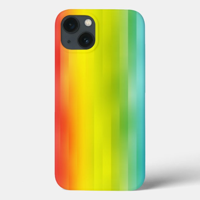 Colorful Rainbow Rand iPad Air Case (Baksida)