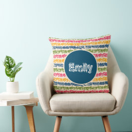 Colorful Rainbow Rand Kids Nursery Kudde