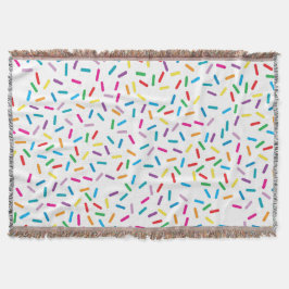 Colorful Rainbow Sprinkles Mönster Filt