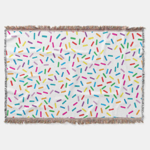 Colorful Rainbow Sprinkles Mönster Filt