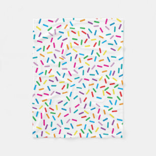 Colorful Rainbow Sprinkles Mönster Fleecefilt