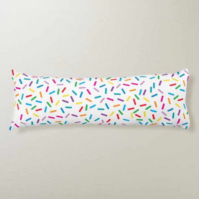 Colorful Rainbow Sprinkles Mönster Kroppskudde (Framsidan)