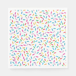 Colorful Rainbow Sprinkles Mönster Pappersservett