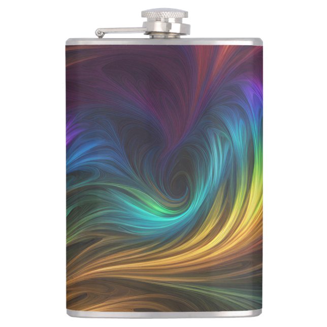 Colorful Rainbow Swirl Fickplunta (Framsidan)