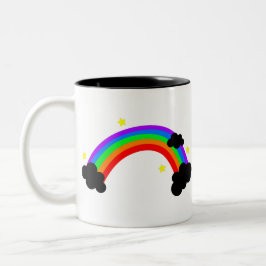 Colorful rainbow Två-Tonad mugg
