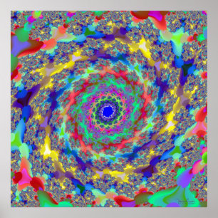 Colorful Recreation of Universe Poster