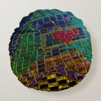 Colorful Red Heart Mosaic