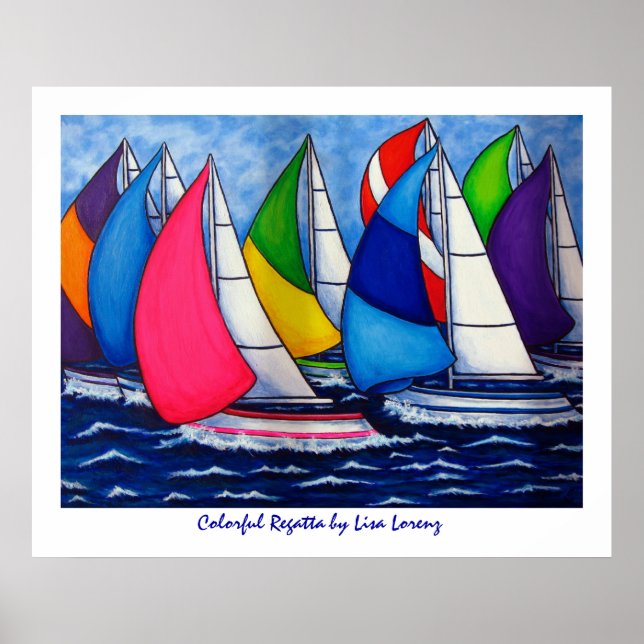 Colorful Regatta Poster (Framsidan)