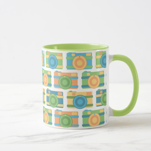 "Colorful Retro Cameras" Mugg (Höger)