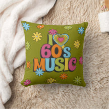 Colorful Retro I Love 60s Music