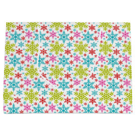 Colorful Retro Snowflakes Christmas