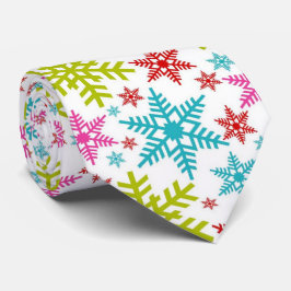 Colorful Retro Snowflakes Christmas Slips