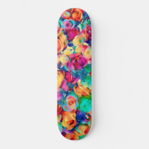 Colorful Ro Bouquet Skateboard - Art