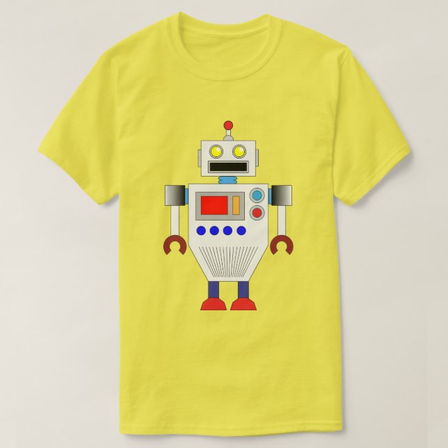 COLORFUL ROBOT LEKSAK: MODERN GRAFISK ILLUSTRATION TEE (Design framsida)