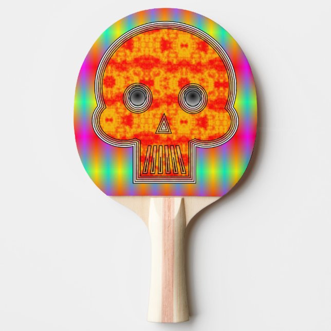 Colorful Robot Skull Pingisracket (Framsidan)