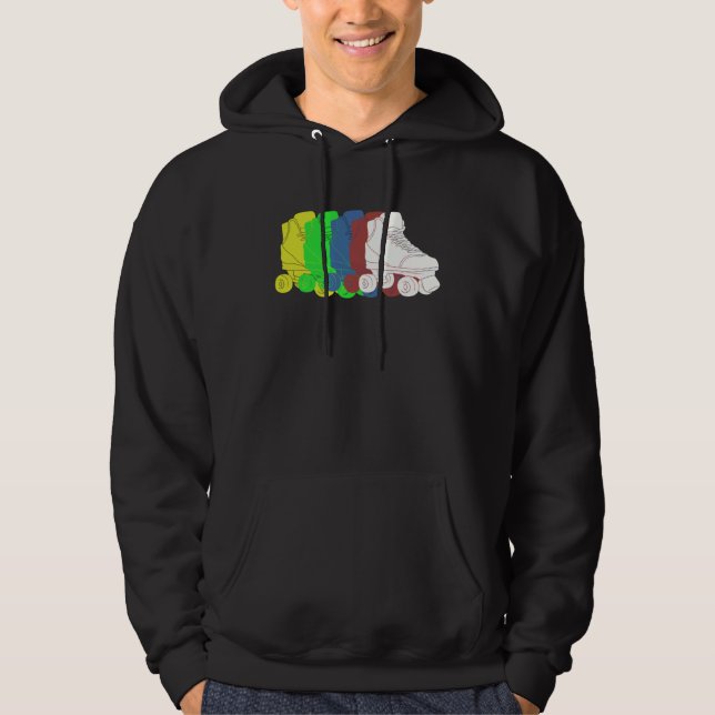 Colorful Roller Skates Hoodie (Framsida)