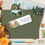 Colorful Rustic Fall | Return Address Label Returadress Etikett<br><div class="desc">Colorful Rustic Fall | Return Address Label to add style to your wedding envelopes, your invitations, thank you cards, and other wedding stationery. Designed to perfectly coordinate with our Rustic Fall Wedding Invitation Collection but can be used for any of your stationery and cards including anniversaries, birthdays, graduations, and any...</div>