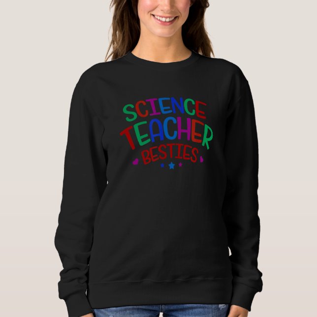 Colorful Science Teacher Bestie T Shirt (Framsida)