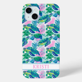 Colorful Sea Turtles Monogrammed