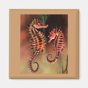 Colorful Seahorse Magnet