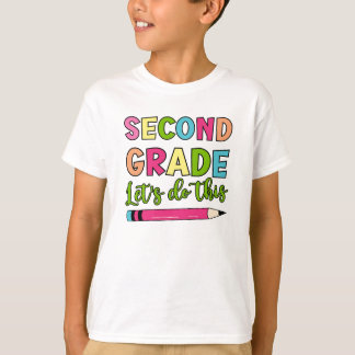 Colorful Second Klass Let's do this Back to school T Shirt
