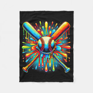 Colorful Sell Tie Dye Sell Home Plate Drip Boy Gir Fleecefilt