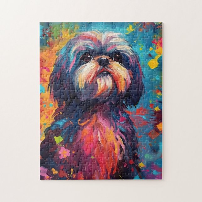 Colorful Shih Tzu Pussel (Vertikal)