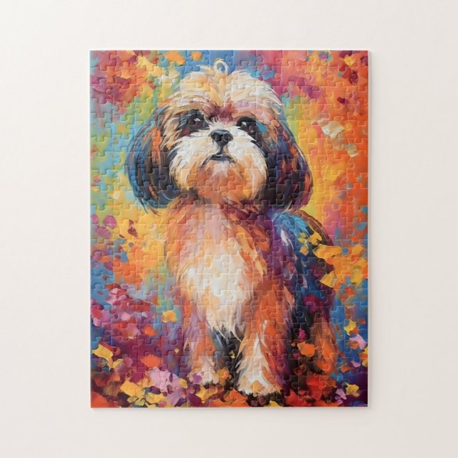 Colorful Shih Tzu Pussel (Vertikal)