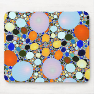 Colorful Shiny Stones Terrazzo Mouse Pad Musmatta