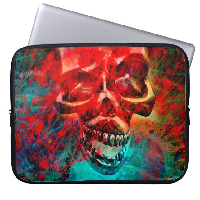 Colorful skull laptop fodral (Framsidan)