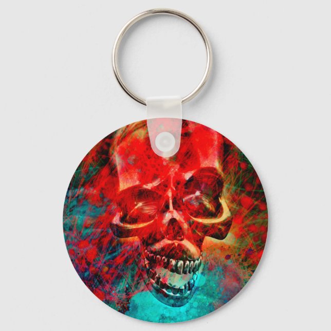 Colorful skull nyckelring (Framsida)