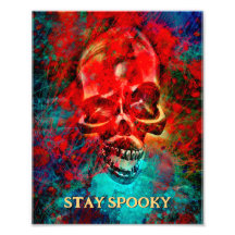 Colorful skull. Stay Spooky 
