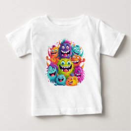 "Colorful Smiling Ansikte Baby Tee" T Shirt