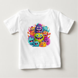 "Colorful Smiling Ansikte Baby Tee" T Shirt