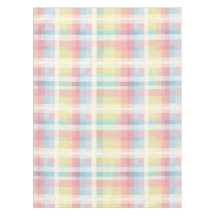 Colorful Soft Gingham Mönster Tablecloth