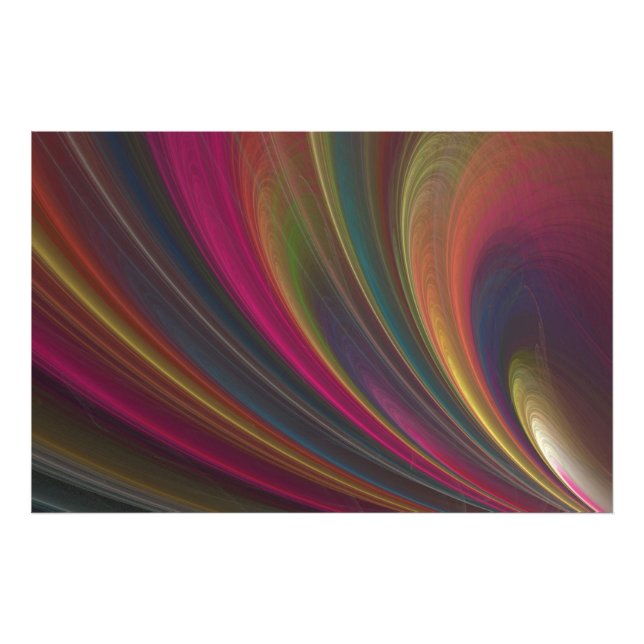Colorful Soft Sand Waves Fototryck (Framsidan)