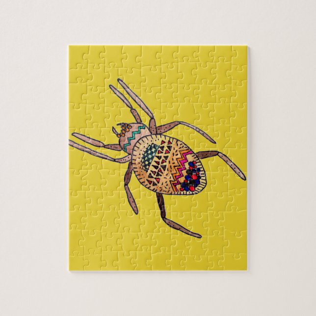 Colorful Spider arachnid art Pussel (Vertikal)