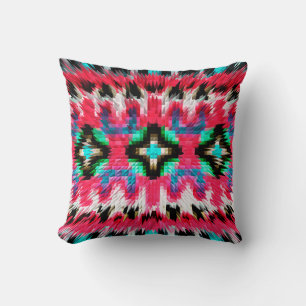 Colorful spiky kaleidoscopic patternabstrakt, art. kudde