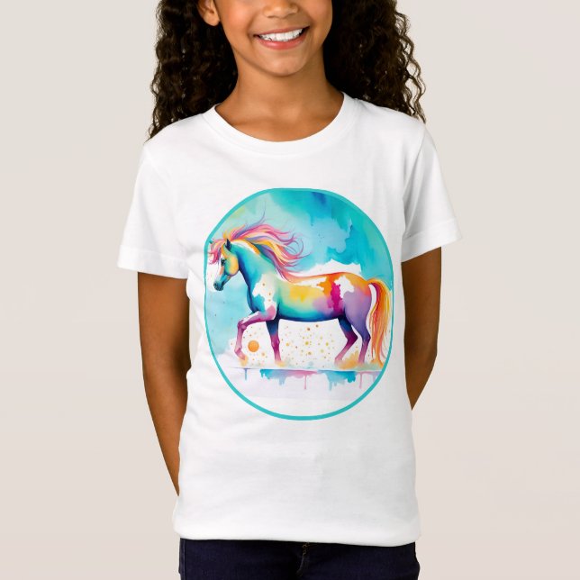 Colorful Spirit Pony 12 Barn T Shirt (Framsida)