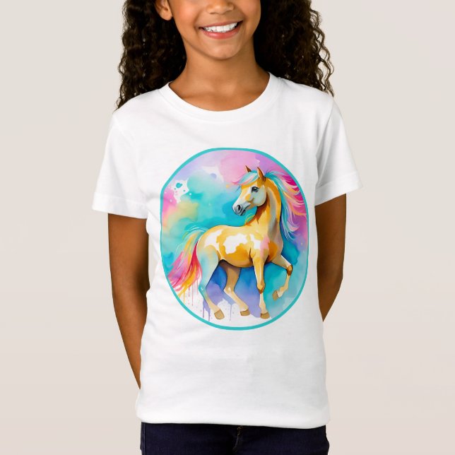 Colorful Spirit Pony 13 Barn T Shirt (Framsida)