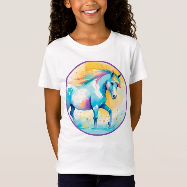 Colorful Spirit Pony 14 Barn T Shirt (Framsida)