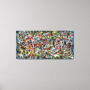 COLORFUL SPLATTER IV - Åtgärdsmålning -Abstrakt- Canvastryck