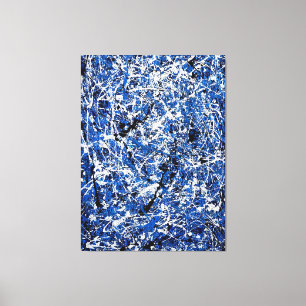 COLORFUL SPLATTER IX - Åtgärdsmålning -Abstrakt- Canvastryck