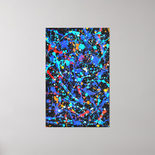 COLORFUL SPLATTER XIX - Åtgärdsmålning -Abstrakt- Canvastryck