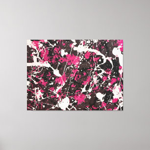 COLORFUL SPLATTER XLI - Åtgärdsmålning -Abstrakt- Canvastryck